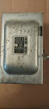 Vintage Square D 2 Fuse 30 Amp Safety Electric Switch Box Disconnect