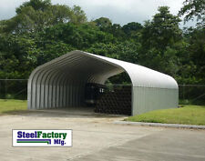 Steel Factory Do It Yourself Carport P Series 30x30x15 Pitched Roof Building Kit