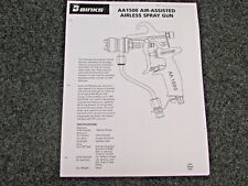 Binks Aa1500 Air Assisted Airless Spray Gun Parts Manual