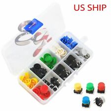 Tactile Push Button Switch Momentary Tact Amp Cap 12x12x73mm Assorted Kit Arduino