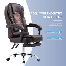 Ergonomic Executive Chair W Footrest Recline Massage Adjustable Height For Home