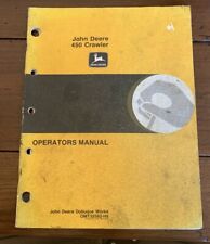 John Deere 450 Crawler Operators Manual Omt32592 H9 Free Shipping