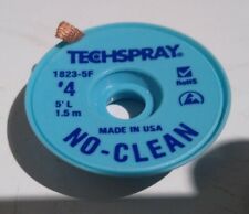 Techspray 1823 5f No Clean Solder Wick 4 Braid Esd Safe 15m 5ft Length