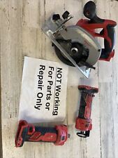 2 Milwaukee M18 2627 20 Cut Out 65 Circular Saw All For Parts 3 Pc Lot