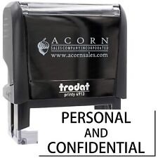 Large Self Inking Personal Confidential Stamp Size 78 Tall X 2 14 Wide