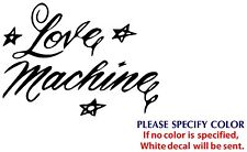 Love Machine Game Tv Movie Funny Jdm Vinyl Sticker Decal Car Window Wall 12