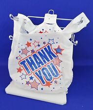 Americana Thank You White Plastic T Shirt Bags 115 X 6 X 21 Bags Only
