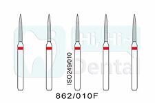 Dental Diamond Burs Fg Flame 862010f Fine Grit High Speed 102550pcs