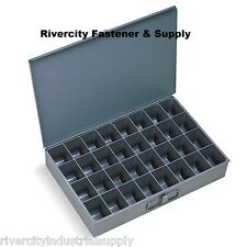Large Metal 32 Hole Storage Bin Tray For Nuts Bolts