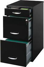 3 Drawer Metal File Cabinet Steel Storage Lock Furniture Office Filing Folders