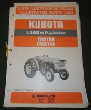 Kubota L285wp L285p Tractor Parts Manual Book Catalog