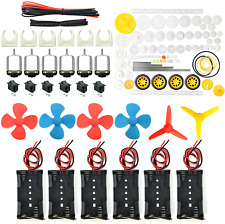 6 Set Dc Motor Small Mini Electric Motors Hobby Diy 15v 3v Batteries 15000rpm