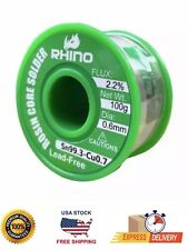 Rhino Lead Free Solder Wire Sn993 Cu07 11oz 06mm 100g