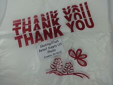 Thank You T Shirt Bags 115 X 625 X 21 Clear Plastic Retail Shopping