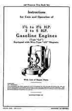 Ihc 12 2 12 3 5 Hp Ih Model La Stationary Engine International Owners Manual