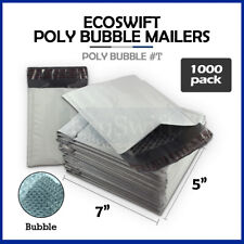 1000 T 5 X 6 Ecoswift Small Poly Bubble Mailers Padded Shipping Envelopes Bags