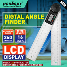 8 Electronic Digital Protractor Goniometer Angle Finder Miter Gauge 2 Batteries