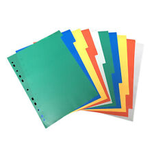 20 Pages Colorful Tab Dividers Documents Binder Index Page Classified Lables