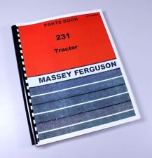 Massey Ferguson 231 Tractor Parts Catalog Manual Book Assembly Numbers