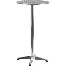 Flash Furniture Round Aluminum Bar Height Table 23 14inwx23 14indx45inh