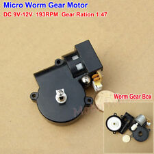 Dc 6v 12v 193rpm Micro Worm Gear Motor Small Turbo Gearbox Reduction Diy Parts