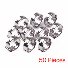 50pcs 12 Pex 175mm Stainless Steel Clamp Cinch Rings Crimp Pinch Fittings