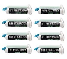 8 X Dental Bite Registration Material Fast Set 50ml Cartridges Made In Germany