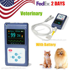 Usa Vet Handheld Veterinary Pulse Oximeter Tongue Spo2 Probe Software Fedex 2day