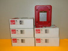 5x New System Sensor Spectralert Bbs Red Skirt Fire Alarm Lot Of 5