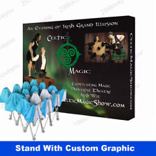 New Listing10ft Tension Fabric Pop Up Stand Trade Show Display Banner Booth Backdrop Wall