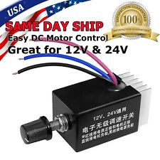 Dc 12v 24v Motor Speed Controller Switch Car Truck Fan Heater Control Defroster