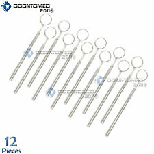 12 Dental Mirrors 5 With Handle Neuro Steel Surgical Dental Instruments