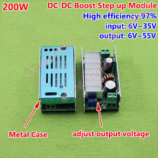 200w Dc Dc Step Up Converter 6 35v To 6 55v 12v 24v 36v 48v Power Supply Module