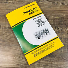 Operators Manual For John Deere Van Brunt Ll Press Grain Drill 7 Inch Owners
