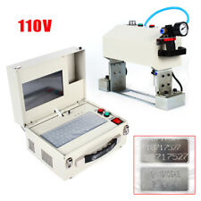 110v 200w Touch Screen Pneumatic Dot Peen Metal Print Integrated Marking Machine