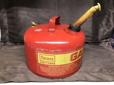 Vintage Sears Craftsman 2 12 Gallon Metal Gas Can With Spout