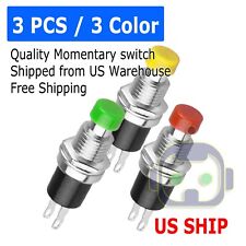 New Push Button Red Green Yellow Switch Momentary On Off Push Button