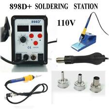 898d 2 In 1 Electric Smd Desolder Soldering Station Hot Air Gun W 11 Tips