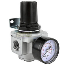 34 Air Compressor Pressure Regulator With Gauge Inline Industrial Quality New