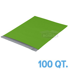 100 145x19 Green Poly Mailers Envelopes Bags 145 X 19 25mil The Boxery