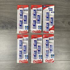 Lot Of 6 Pentel 3 Pack Hi Polymer White Block Pencil Erasers Latex Free