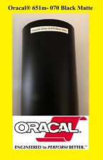 24 X 50 Yards Roll Black Matte Oracal 651 Vinyl Adhesive Plotter Sign 070