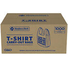 T-shirt Thank You Plastic Grocery Store Shopping Carry Out Bag 1000ct Recyclable