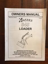 Koyker 645 Loader Owners Manual 659718 81808