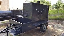 Mega Smoke House Bbq Smoker W Side Grill Trailer Food Truck Catering Concession
