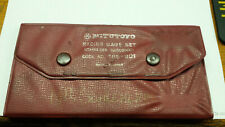 Vintage Mitutoyo Radius Gage Set 186 901 Made In Japan