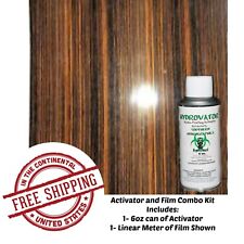 Hydrographic Film Water Transfer Hydro Dip 6oz Activator Straight Wood 5 Kit