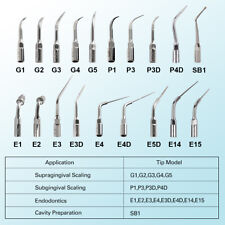 21 Type Dental Ultrasonic Scaler Scaling Endo Perio Tips Fit For Nsk Satelec Dte