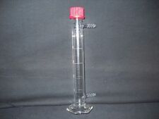 Chemglass Pyrex Glass 50ml Td Graduated Cylinder Gas Drying Column Amp Gl25 Cap