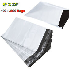 100 3000 9x12 Poly Mailers Mailing Envelopes 25 Mil Self Sealing Plastic Bags